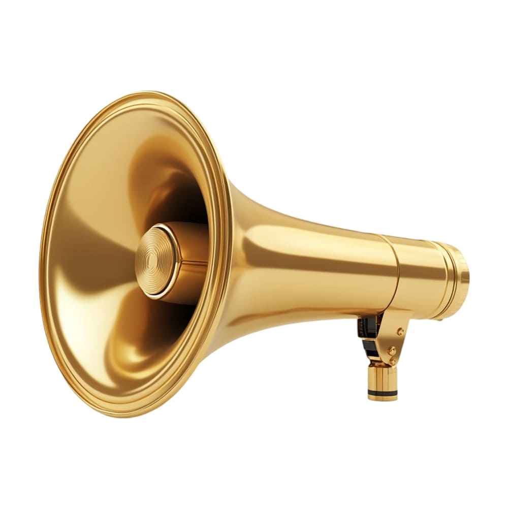 Gold Megaphone icon